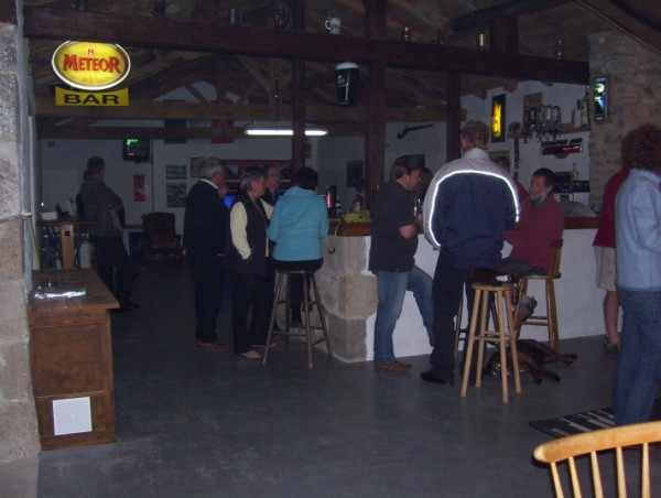 The bar area