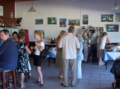 Inside Tryst showing art gallery